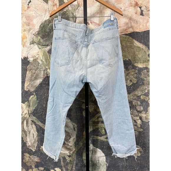 Mother The Scrapper Cliff Ankle Fray In Lonely Hearts Club Size 32 - Picture 7 of 9